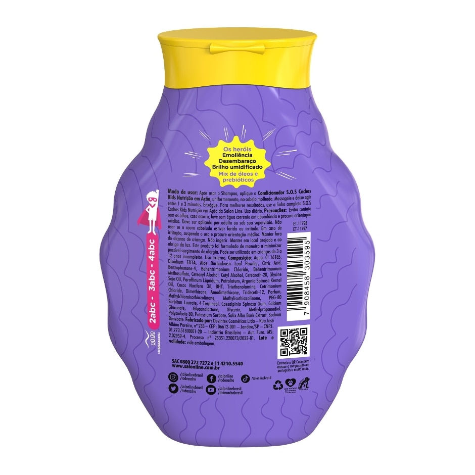 Thumbnail: Salon Line - SOS Cachos Kids Nutricao - Kit Shampoo e Condicionador (2 x 300Ml)