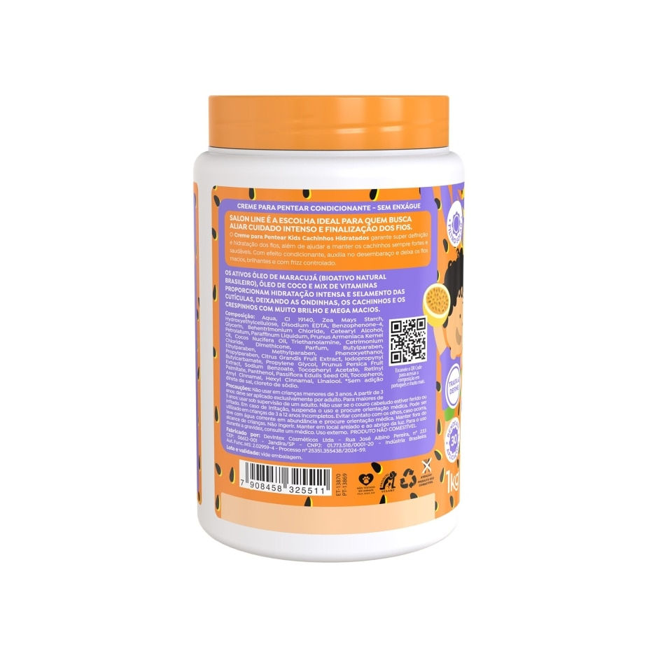 Thumbnail: Salon Line - #ToDeCacho Kids - Creme Pentear Cachinhos Hidratatados Maracuja 1Kg