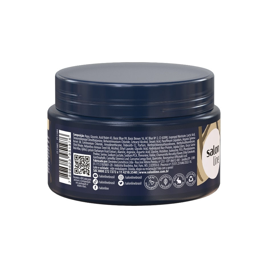 Thumbnail: Salon Line - Meu Liso Matizador Mascara Platina 300Gr (Platinum Mask 10.58Oz)