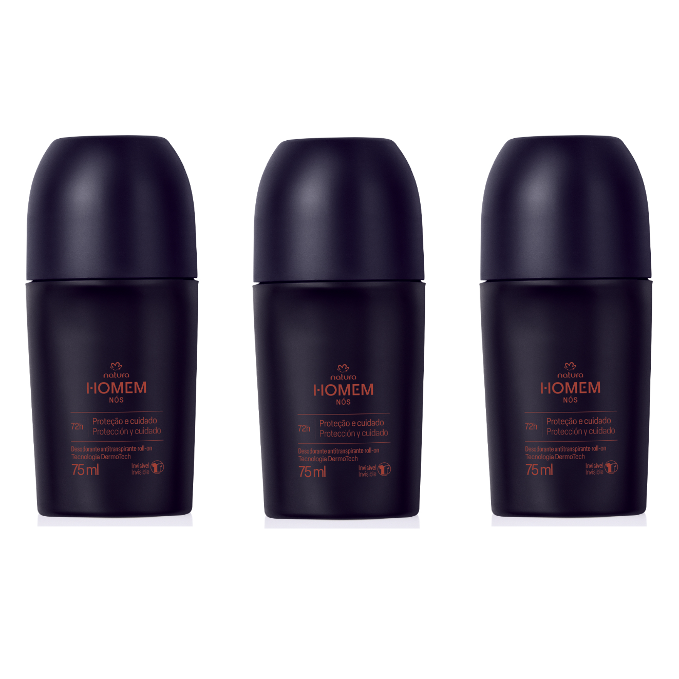 Natura - Homem - Nos - Kit de 3, 6 ou 12 Desodorantes Roll-On Masculino 75Ml