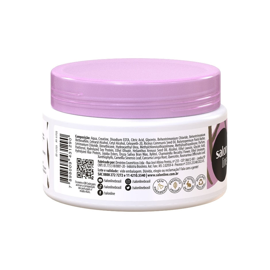 Thumbnail: Salon Line - Meu Liso Reparacao - Mascara Reparadora 300Gr (Mask 10.58Oz)