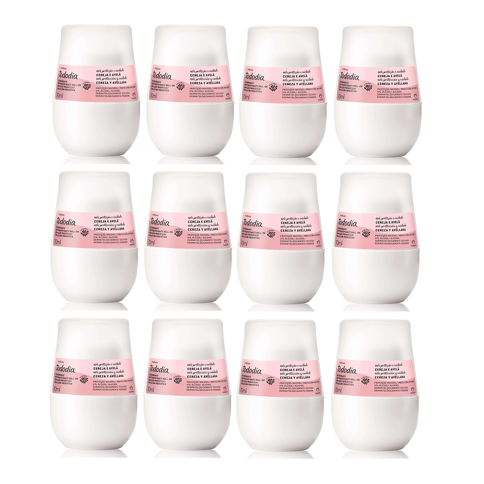 Thumbnail: Natura - Tododia Cereja e Avela - Kit de 3, 6 ou 12 Desod Roll-On Feminino 70Ml