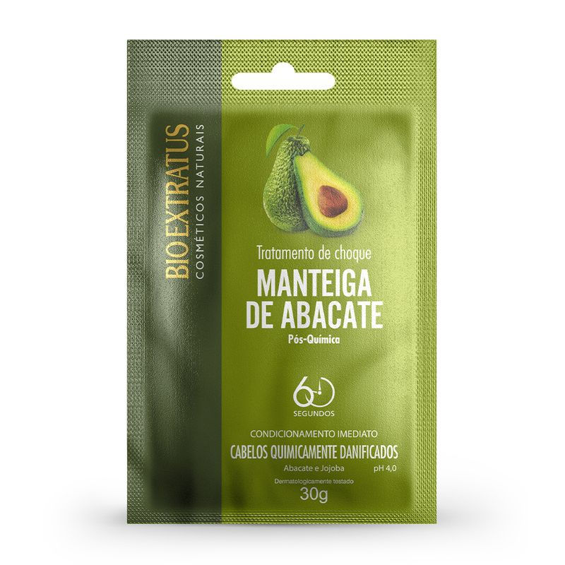 Bio Extratus - Pos Quimica - Tratamento de Choque Manteiga de Abacate 30Gr