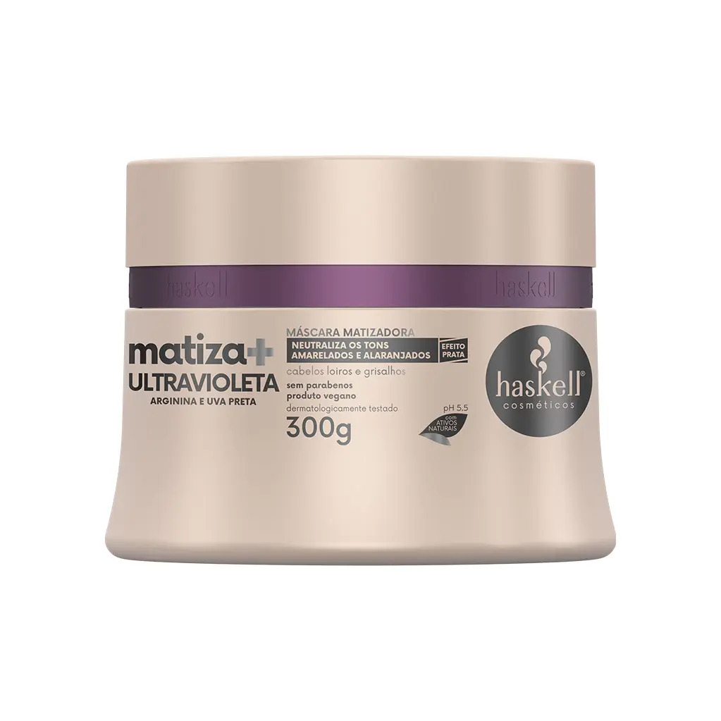 Haskell - Matiza Mais - Mascara Ultra Violeta 300Gr - Ultra Violet Mask 10.58Oz
