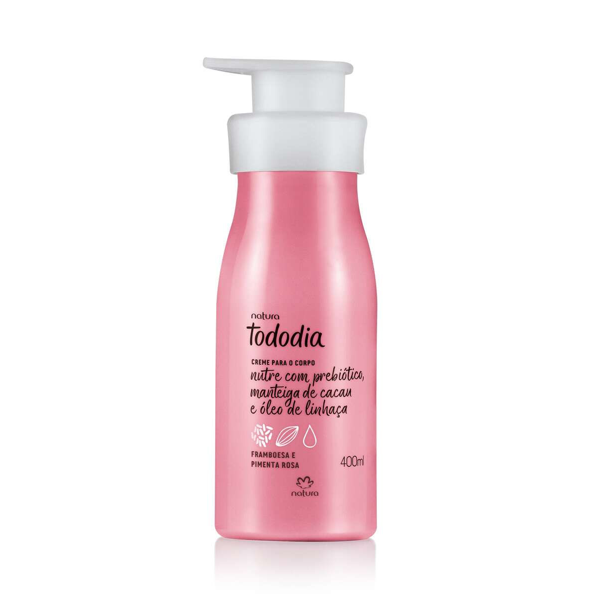 Natura - Tododia - Framboesa e Pimenta Rosa - Creme Nutritivo Corporal 400Ml