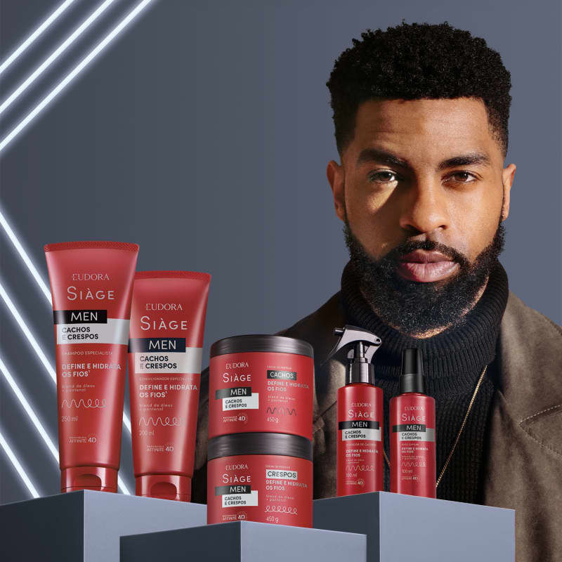 Thumbnail: Eudora - Siage Men - Creme para Pentear Cachos 450Gr - (Combing Cream 15.87Oz)