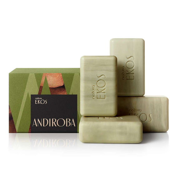 Natura - Ekos Andiroba - Sabonete em Barra Puro Vegetal Cremoso (4 x 100Gr)