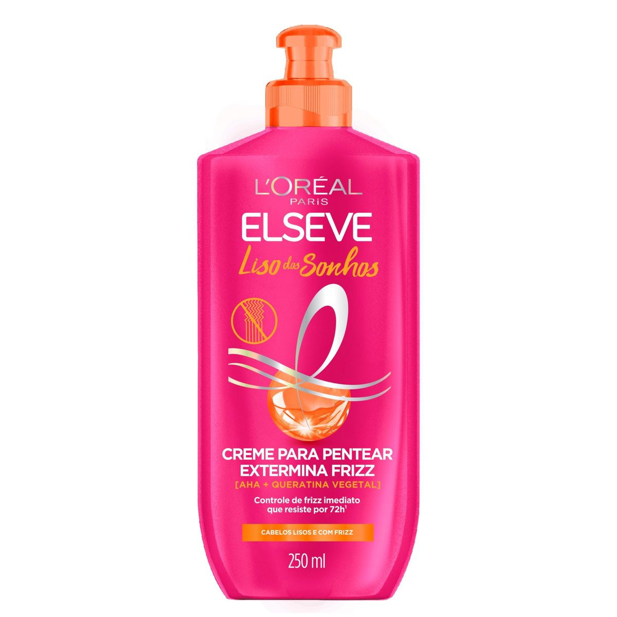 Elseve - Liso dos Sonhos - Creme Para Pentear Extermina o Frizz 250Ml - 8.45FlOz