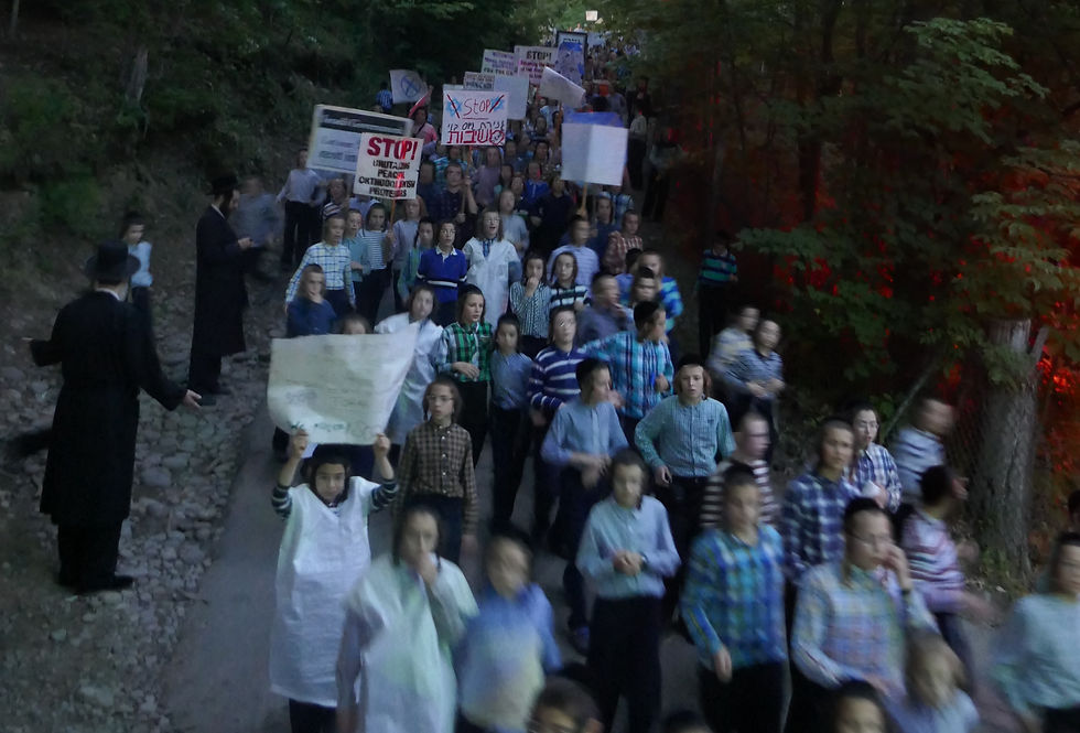 Napanoch Satmar Summer Camp, Protesting Israel