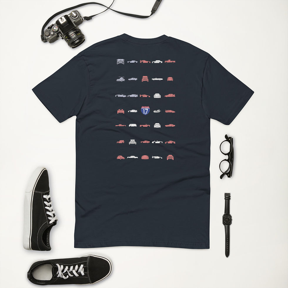Thumbnail: Arizona17 Cars and Coffee Men's Fitted T-Shirt