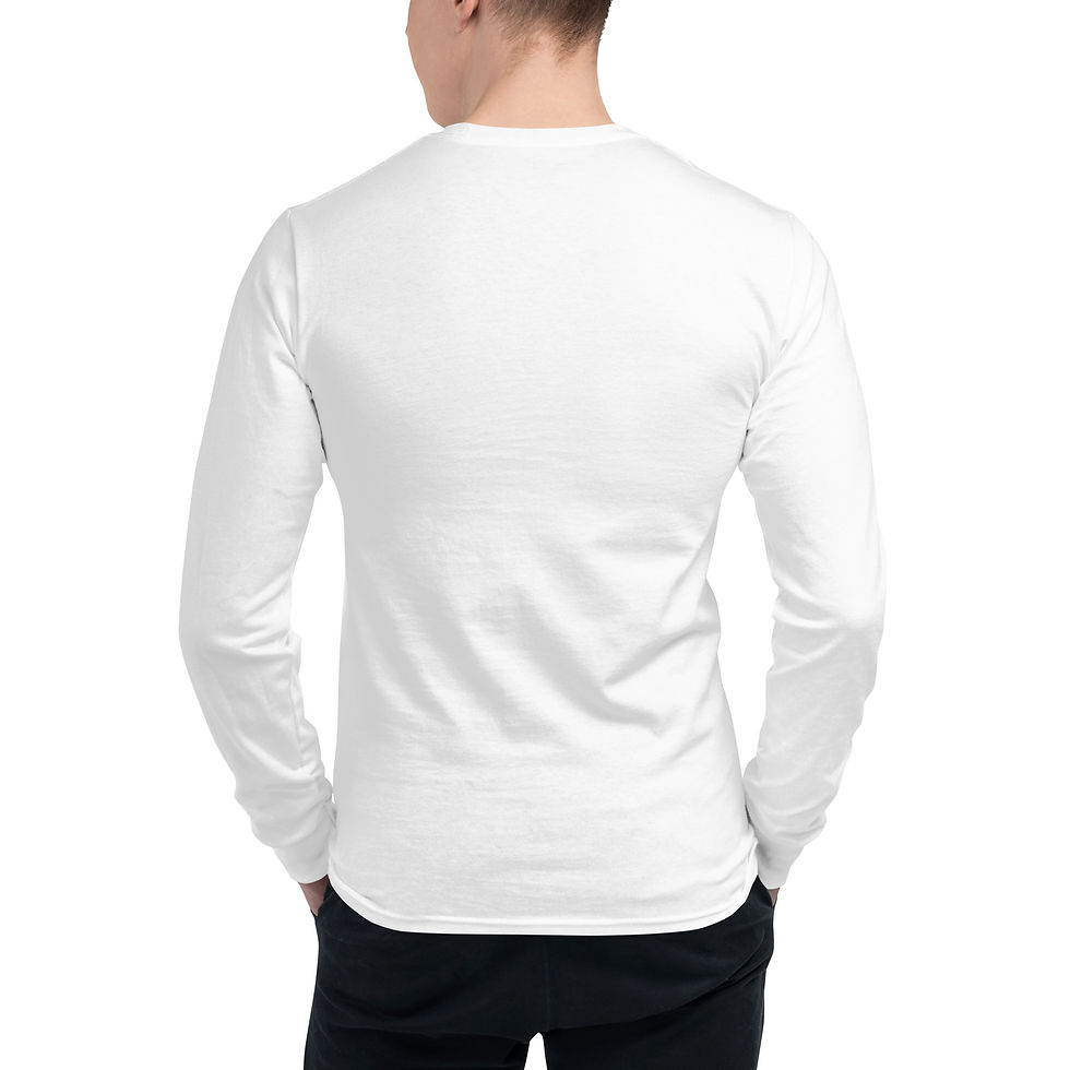 Thumbnail: AZ17 Roadsign Embroidered Long Sleeve T-Shirt Back White