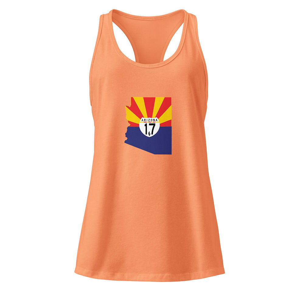 Arizona17 Rising Sun Women’s Fitted Racerback Tank Top