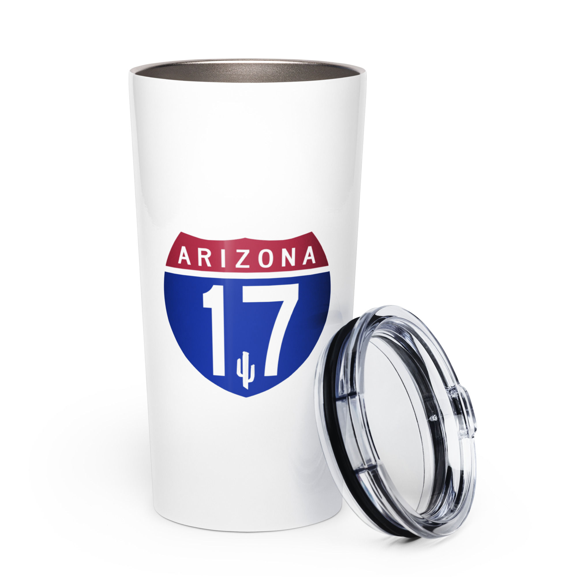 Arizona17 Road Sign Tapered Stainless Steel Tumbler