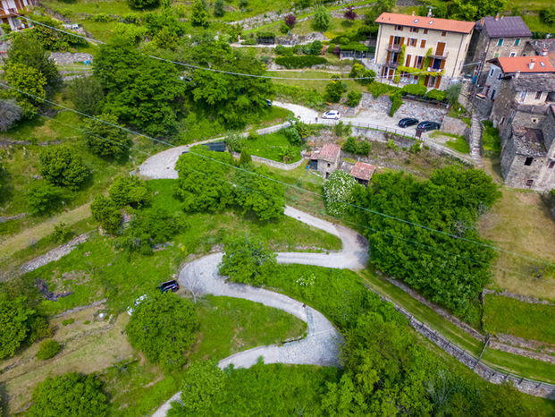 VISTA AEREA BORGO DI VERGINATE