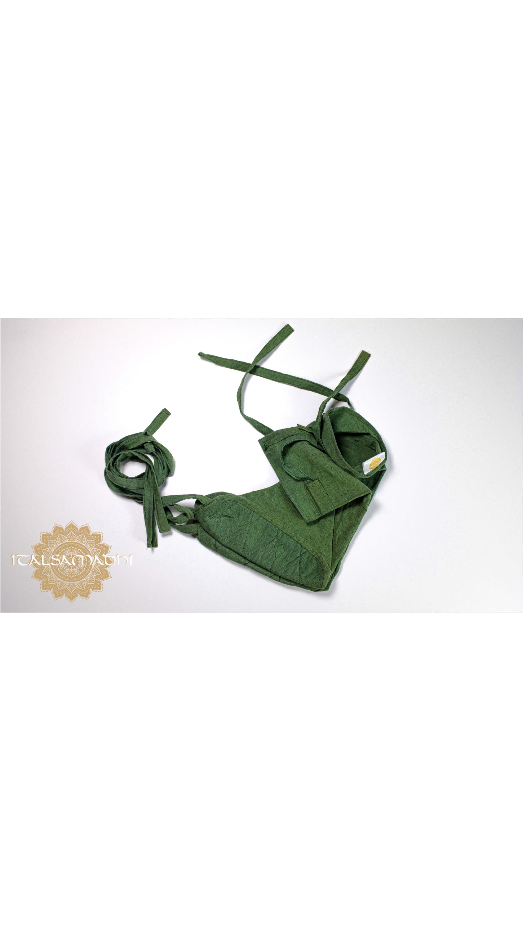 Kung Fu Socks & Elastic Ties Heavy Cotton Green