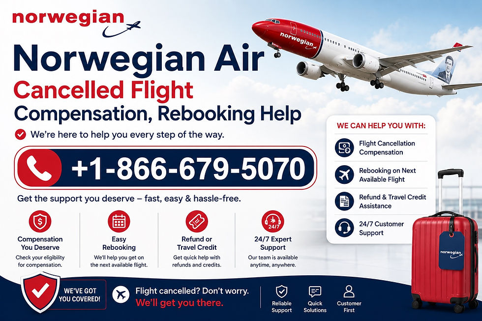Norwegian Air cancelled flight compensation rebooking help