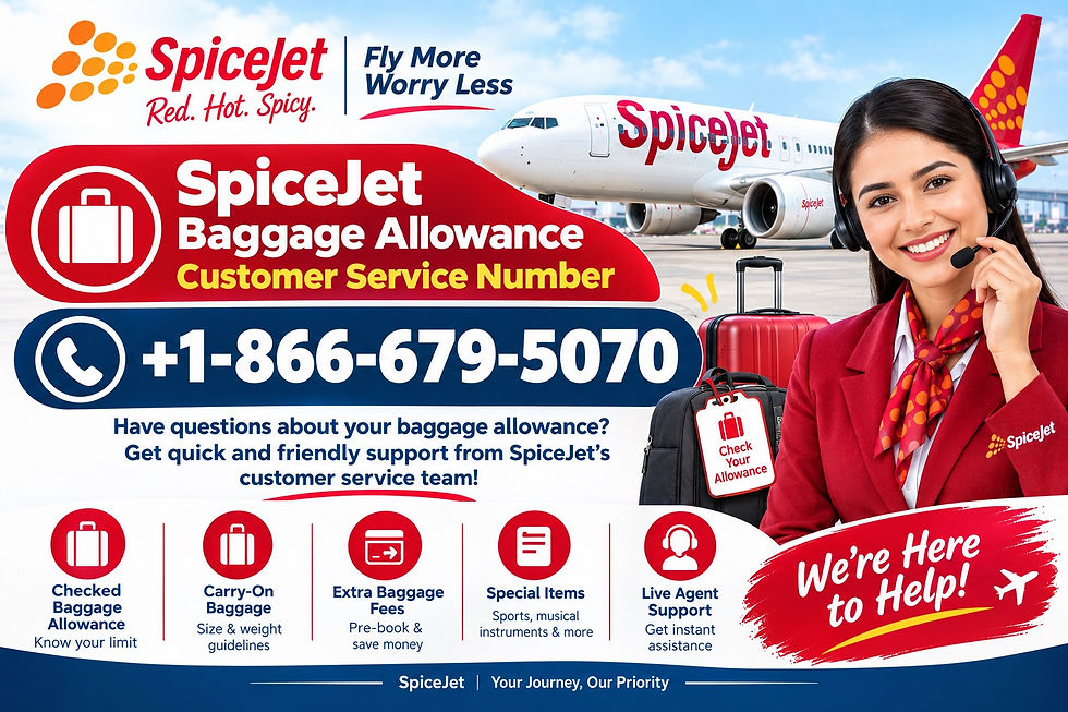 SpiceJet baggage allowance customer service numbe