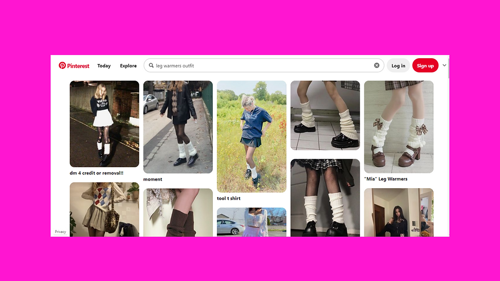 Legwarmers are back