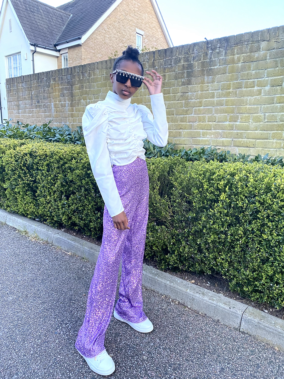 sequin outfits on fashion blogger maya glitters
