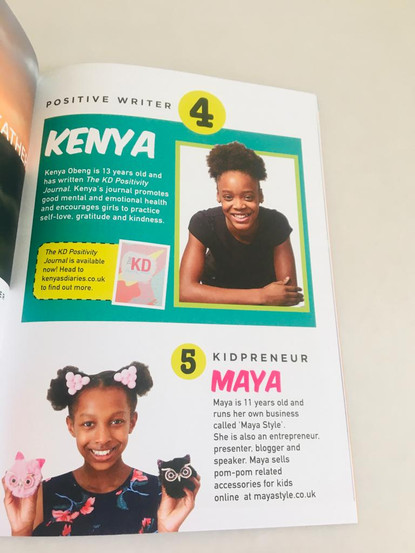 Maya Glitters in Cocoa Girl Magzine