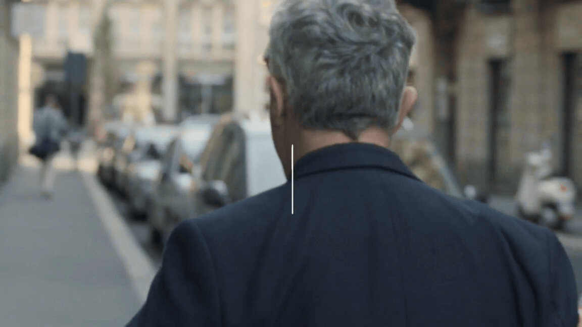 Stefano Boeri on the streets of Milan, Italy