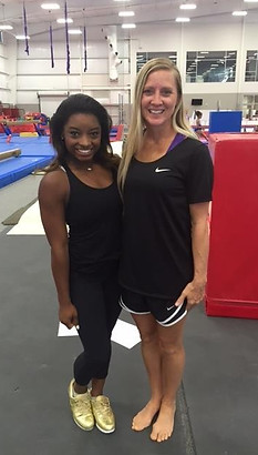 Miss Annette with Simone Biles