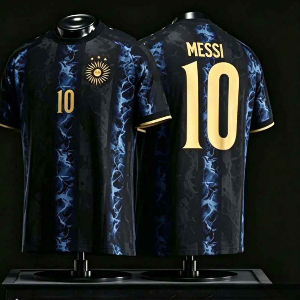 2026 New Argentine Messi Men's Football Jersey Casual Outdoor Breathable Quick-D