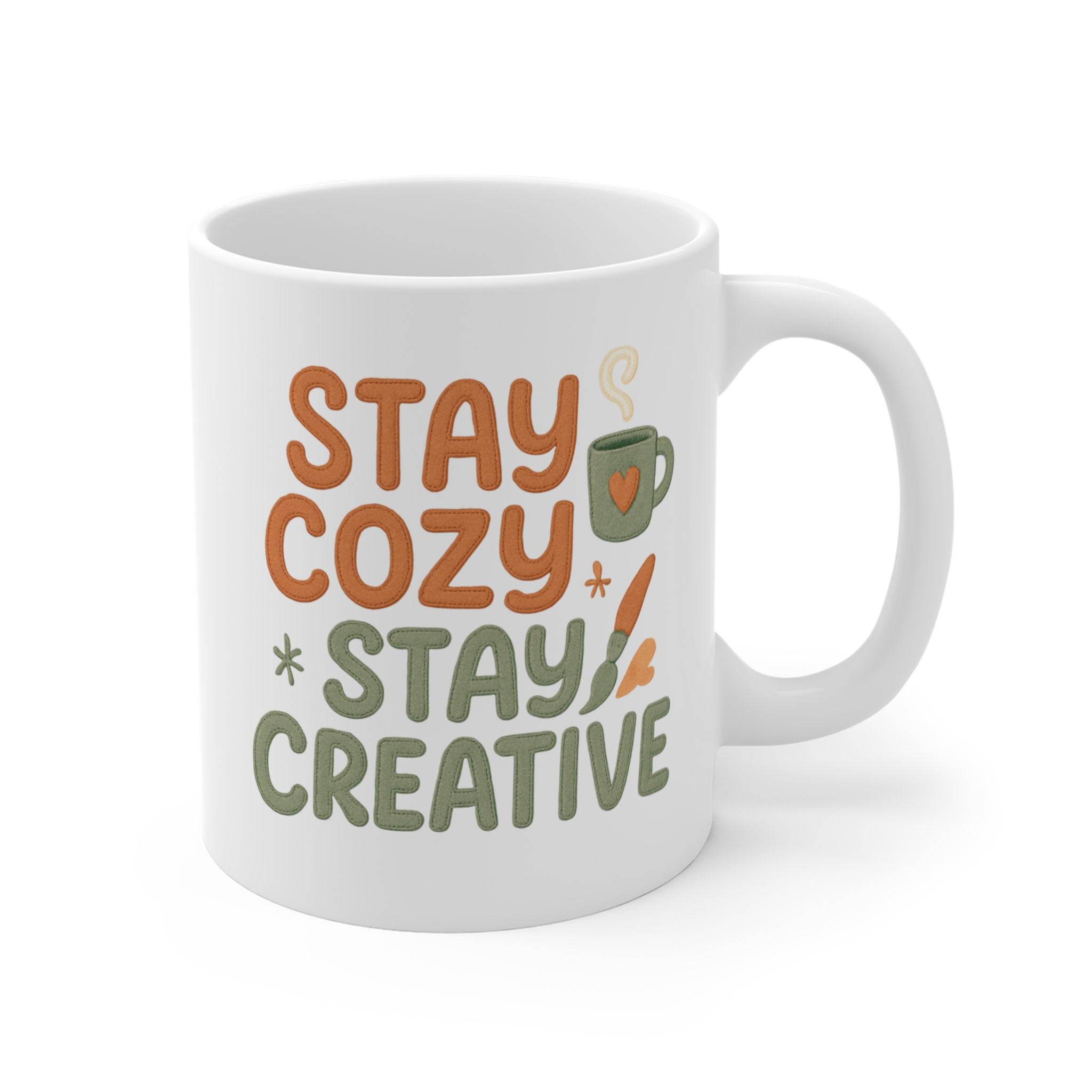 Stay Cozy Stay Creative Mug- Ceramic Coffee Cup for Performing Artists