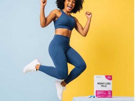 Woman jumping