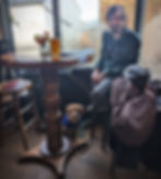 Me and my dog Milos in a pub