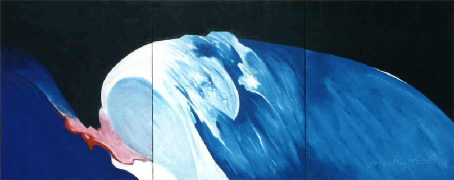 In Artist collection / Wave at St.Donats Seafront. Marten Post