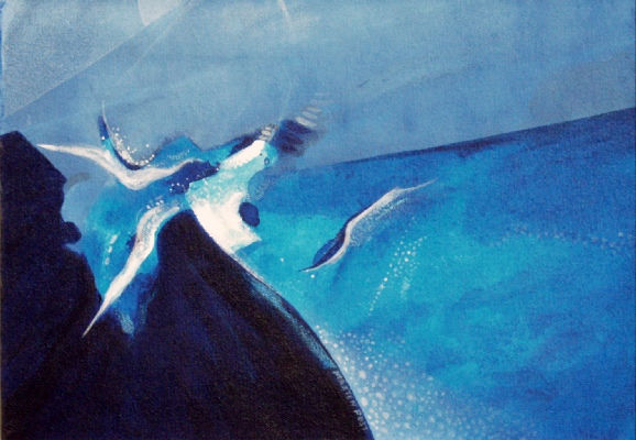 In Artist collection / End of the flight, Nash Point. Marten Post