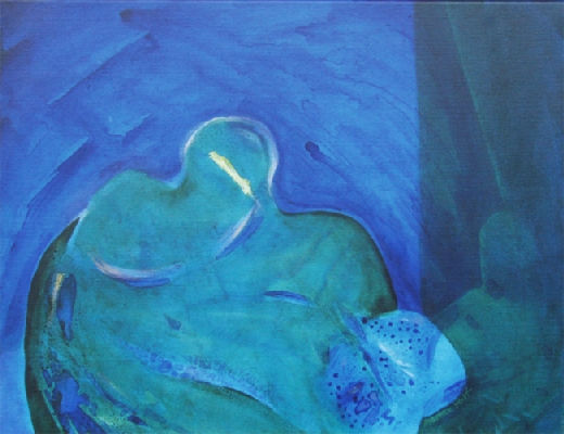 In Artist collection / In the Blue room, AC, Marten Post