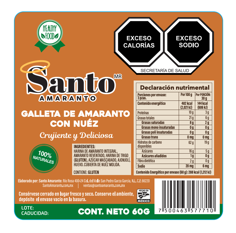 Miniatura: Galletas de Amaranto