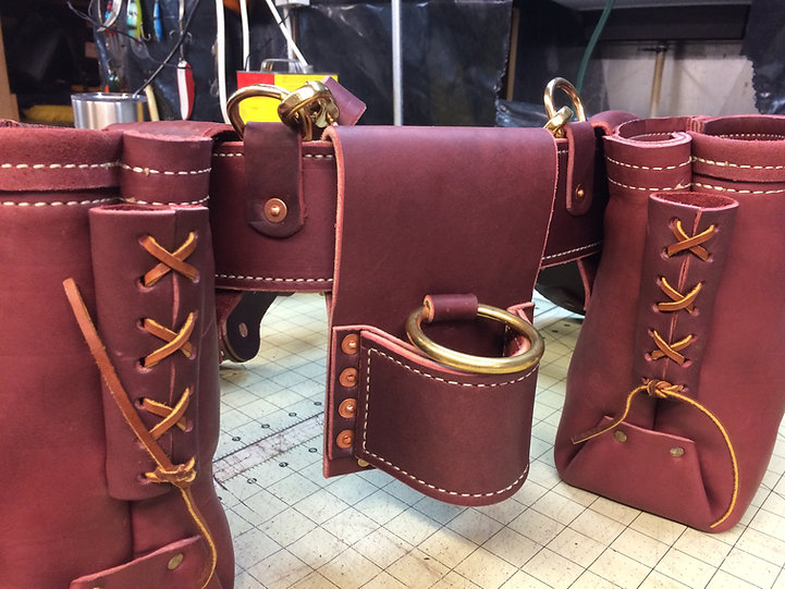 Ironworkers and Millwright Heavy Duty Leather Tool Holders
