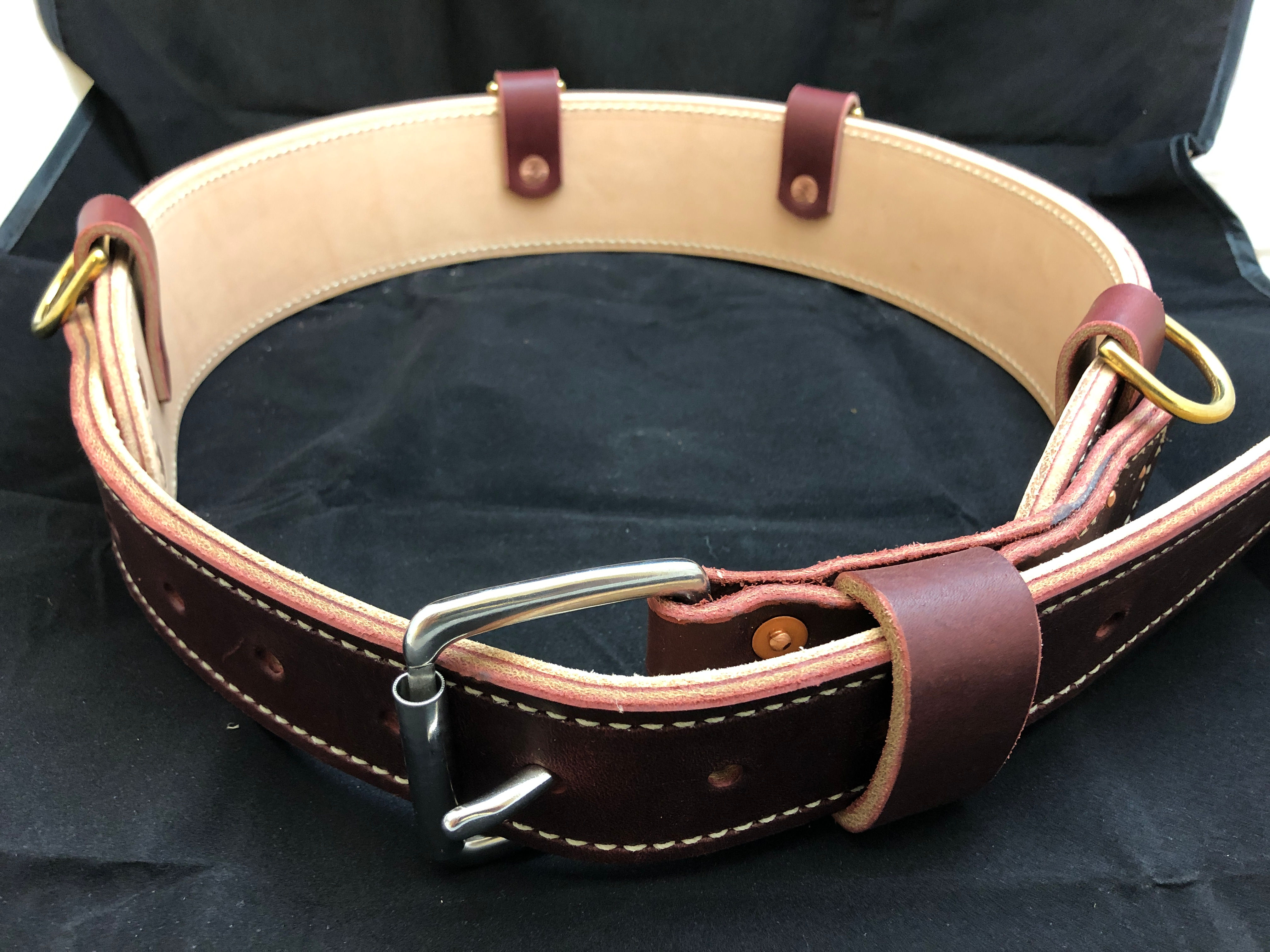 SUPER HEAVY DUTY BELT W/ SUSPENDER "D" RINGS
