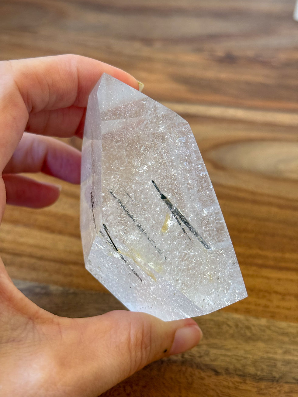 Miniature : Quartz à inclusion de Tourmaline Noire