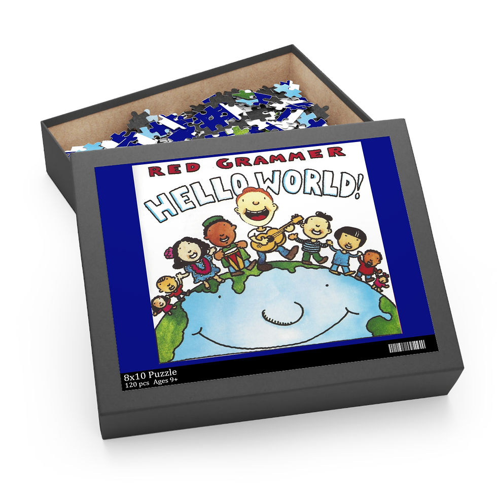 Thumbnail: "Hello World" Official Album Puzzle - Blue Border (120, 252, 500-Piece) 