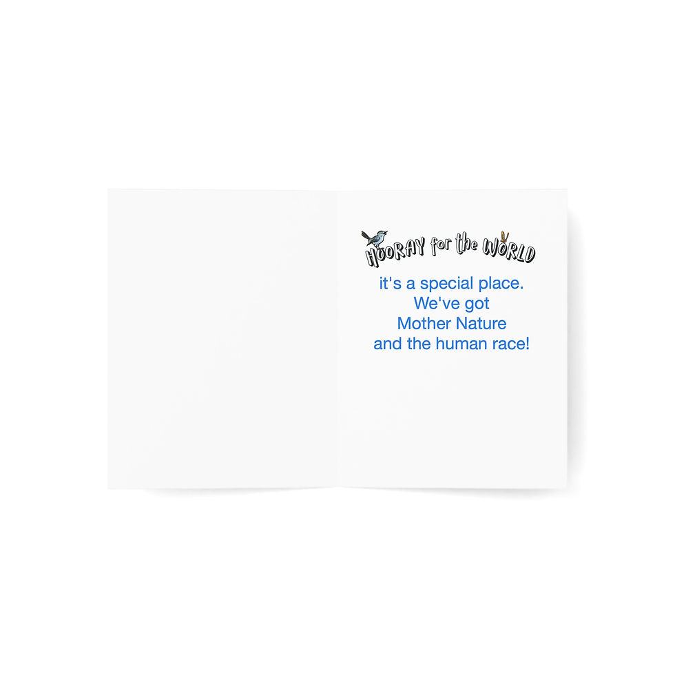 Thumbnail: "Hooray for the World!" Greeting Cards (10pcs)