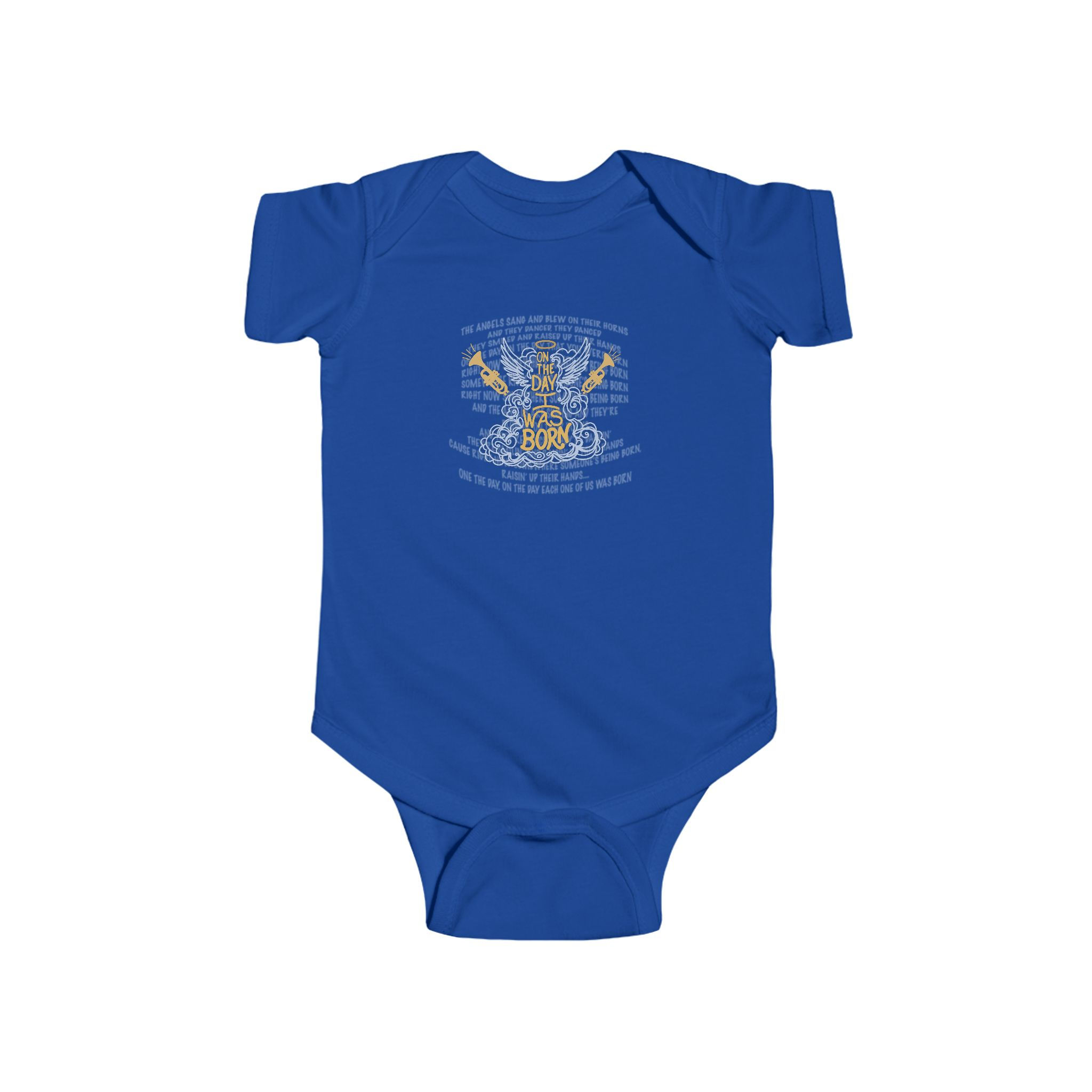 "On The Day You Were Born" Trumpets Onesie