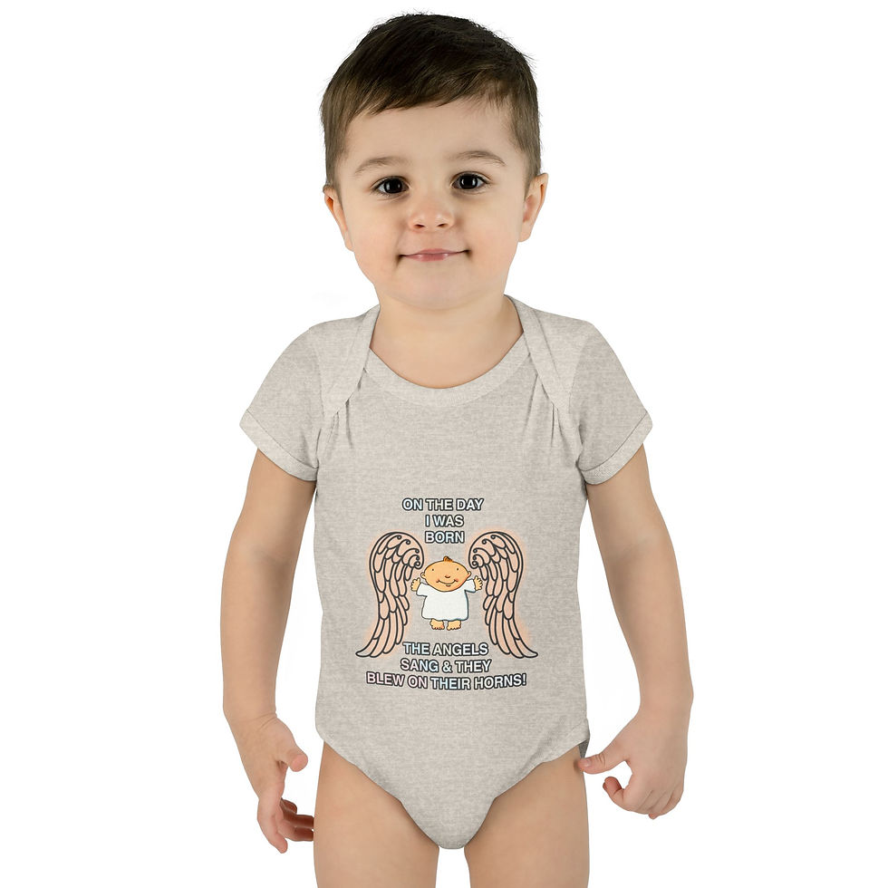 Thumbnail: "On The Day You Were Born" Angel Wings - Infant Bodysuit