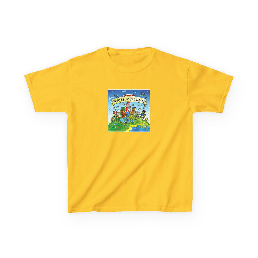 Thumbnail: "Hooray for the World!" Kids Heavy Cotton™ Tee