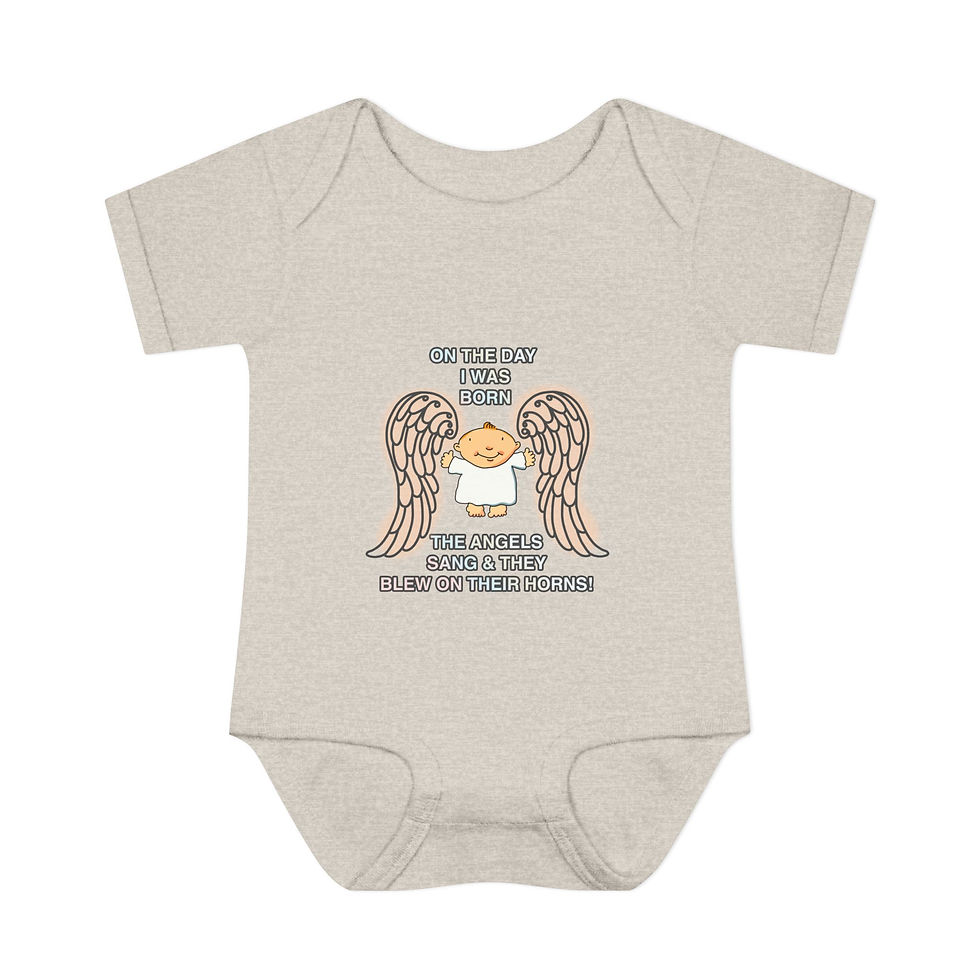 Thumbnail: "On The Day You Were Born" Angel Wings - Infant Bodysuit