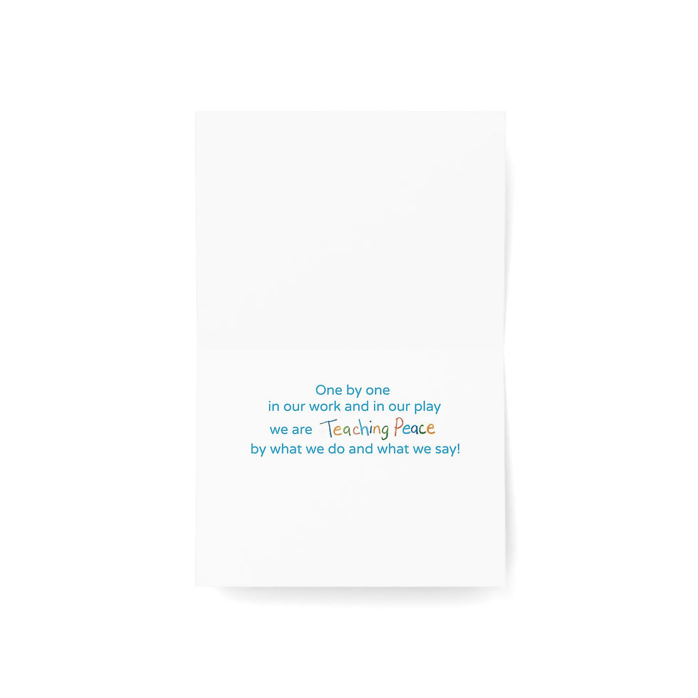 Thumbnail: "Teaching Peace" Greeting Cards (10 or 30 pieces)