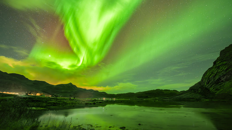Polarlichtfotografie auf den Lofoten