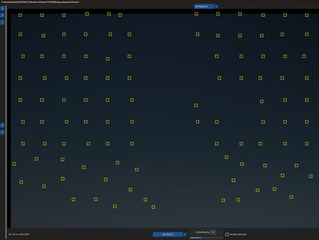 Gradientenentfernung mit GraXpert: Punkte festlegen