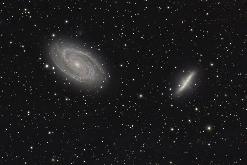 Astrofotografie der Galaxien M 81 und M 82