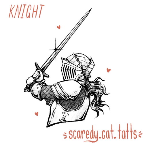 Knight Scaredy cat tatts knight-scaredy-cat-tatts