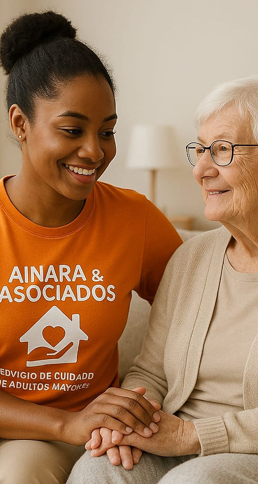 ervicio de cuidado de adultos mayores a domicilio, enfocado en el bienestar, la compañía y la atención personalizada."