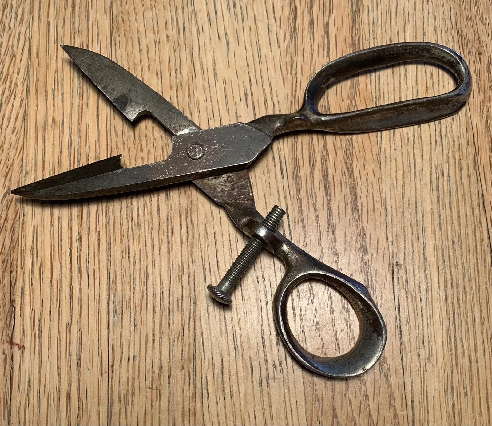 Antique BS & Co Button Hole Scissors Pat DE 1864 Barnard Son Connecticut 5-1/2